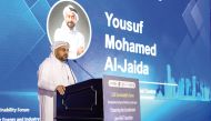 QFC CEO Yousuf Mohamed Al Jaida addressing the forum.