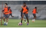 Al Duhail players during a training session to prepare for the game against Al Ahli.  