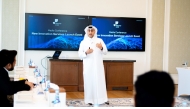 CEO and co-founder of Ibtechar Eng Nayef Al Ibrahim, speaking during the event. 