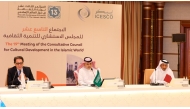 Officials during the meeting held in Jeddah, Saudi Arabia, yesterday. 