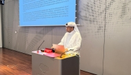 Director of the Wildlife Development Department at the MECC Yousef Ibrahim Al Hamar addressing the seminar.