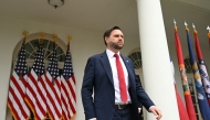 US Vice President JD Vance arrives to attend President Donald Trump's remarks on reciprocal tariffs during a so-called 