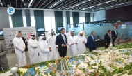 Minister of Municipality and Qatari Diar Chairman H E Abdullah bin Hamad bin Abdullah Al Attiyah and Eric Trump, Executive Vice President of The Trump Organization along with other officials. 