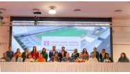 Podar Pearl School officials during the launch of the Sports Complex.