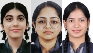 From left: Aneena Mariya Kuriakose, Jiya Maria Jude, and Maliha Najeeb