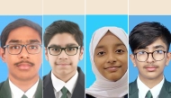From left: Ritesh Vardhan Reddy Kanjula, Izzan Ra ID, Reemal Rafeeque, and Devam Vickram Liya  