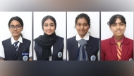From left: Devika Unnikrishnan, Fathima Shahdiya Majeed, Supraja Meenakshi Sundaram, Pratheeksha Pradeepan.  