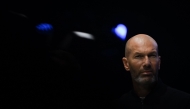 French football legend and coach Zinedine Zidane is seen during the ceremony marking the World premiere of the Alpine A390 electric car, in Dieppe, northwestern France, on May 27, 2025. (Photo by Lou Benoist / AFP)