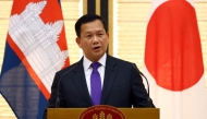 Cambodia's Prime Minister Hun Manet speaks during a joint news conference with Japan's Prime Minister Shigeru Ishiba (not in picture) after their talks at Ishiba's official residence in Tokyo on May 30, 2025. (Photo by ISSEI KATO / POOL / AFP)