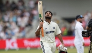 India's Rishabh Pant reacts as he walks back to the pavilion having lost his wicket for 134 on June 21, 2025. (Photo by Darren Staples / AFP) 