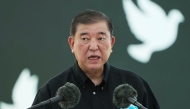 Photo used for representational purposes. Japan's Prime Minister Shigeru Ishiba delivers a speech during a remembrance ceremony to mark the 80th anniversary of the Battle of Okinawa, at the Peace Memorial Park in Itoman, Okinawa Prefecture on June 23, 2025. Photo by JIJI PRESS / AFP.
