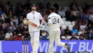 England's Zak Crawley reacts after being caught out by India's Prasidh Krishna on day five of the first cricket test match between England and India at Headingley cricket ground in Leeds, northern England on June 24, 2025. (Photo by Darren Staples / AFP) 