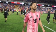 Lionel Messi #10 of Inter Miami CF looks on after the team's victory in the MLS match between New York Red Bulls and Inter Miami CF at Sports Illustrated Stadium.Photo by Ira L. Black / GETTY IMAGES NORTH AMERICA / Getty Images via AFP