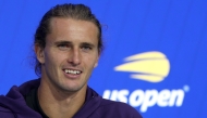 Alexander Zverev of Germany fields questions during Media Day ahead of the US Open at USTA Billie Jean King National Tennis Center on August 20, 2025 in New York City. Matthew Stockman/Getty Images/AFP