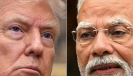 This combination of pictures shows US President Donald Trump in Washington, DC, on July 30, 2025 and India's Prime Minister Narendra Modi in New Delhi on July 21, 2025. (Photo by Jim Watsonand Sajjad Hussain / AFP)
