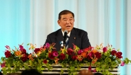 Japanese Prime Minister Shigeru Ishiba delivers a speech during the welcome reception for the 9th Tokyo International Conference on African Development (TICAD 9) in Yokohama, Kanagawa prefecture, south of Tokyo on August 20, 2025. (Photo by JIA HAOCHENG / POOL / AFP)