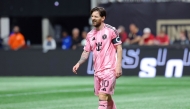 Lionel Messi #10 of Inter Miami CF reacts during the MLS match between Atlanta United and Inter Miami CF at Mercedes-Benz Stadium in Atlanta, Georgia, on March 16, 2025. (Photo by Kevin C Cox/Getty Images/AFP)