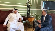 Minister of State for Foreign Affairs H E Sultan bin Saad Al Muraikhi meeting with Minister of Foreign Affairs, Immigration, and Egyptian Expatriates Affairs of Arab Republic of Egypt H E Dr. Badr Abdelaaty.
