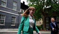 Labour Party deputy leader Angela Rayner leaves 10 Downing Street after being named Britain's deputy prime minister in London on July 5, 2024, a day after Britain held a general election. Photo by Paul ELLIS / AFP