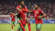 Morocco's midfielder Azzedine Ounahi celebrates scoring with teammates during the FIFA World Cup 2026 Group E African qualification football match between Morocco and Niger at the Prince Moulay Abdellah Sports Complex in Rabat on September 5, 2025. (Photo by Abdel Majid Bziouat / AFP)