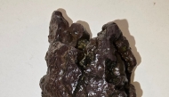 A photo of the meteorite found in Al Khor. Photo credit: Salman Jabor Althani on X