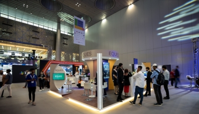 Delegates and exhibitors during the event.