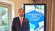 British Ambassador to Qatar H E Neerav Patel during the launch of the foundation.
