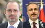 H E Ayman Al Safadi (left) and H E Hakan Fidan