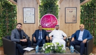 FROM LEFT: Molhem Brejgawi, Dr. Mustafa Osman, Abdullah Al-Athba, and Hossam Shaker during the event at QPC.