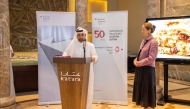 Katara General Manager H E Professor Dr. Khalid bin Ibrahim Al-Sulaiti and Ambassador of Austria to Qatar H E Erika Bernhard at the event.