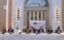 Ambassador of Australia to Qatar H E Shane Flanagan (second left); Vice-Chairman of BUC, Dr. Hassan Al-Derham (third left); Vice-Chancellor and President of Swinburne University of Technology, Professor Pascale Quester (fourth left); and other officials at the press conference yesterday. Pics: Ahmed Barakat / The Peninsula