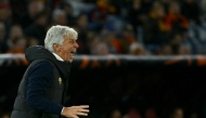 Roma's Italian head coach Gian Piero Gasperini. (Photo by Filippo MONTEFORTE / AFP)
