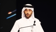 Director General of Al Jazeera Media Network Sheikh Nasser bin Faisal Al Thani addressing the event.