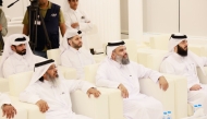 Undersecretary of the Ministry of Awqaf and Islamic Affairs H E Sheikh Dr. Khalid bin Mohammed bin Ghanem Al Thani with other officials during the event.