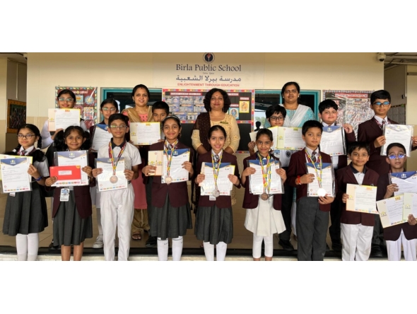 Medal winners with BPS teachers.