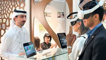 A view of Qur’anic Botanic Garden booth at IUCN World Conservation Congress 2025 in Abu Dhabi.
