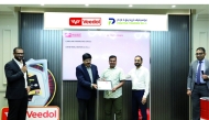 Veedol International and Positive Trading officials during the meeting.