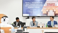 Officials during the training programme on International Commercial Court: Practice and Procedure.