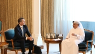 Minister of Finance, H E Ali bin Ahmed Al Kuwari with the Mouvement des entreprises de France (MEDEF) in Doha
