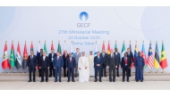 Minister of State for Energy Affairs, H E Saad Sherida Al-Kaabi; Minister of Oil and Gas in the Government of National Unity of Libya, President of 27th GECF Ministerial Meeting, H E Khalifa Rajab Abdulsadiq; and GECF Secretary General Eng. Mohamed Hamel with other dignitaries during the meeting yesterday.