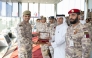 Deputy Prime Minister and Minister of State for Defense Affairs H E Sheikh Saud bin Abdulrahman bin Hassan Al-Thani honouring a winner at the conclusion of 39th Infantry Competition 2025.