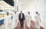FIDE Executive Director Victor Bologan (centre) with QCA President Mohammed Al Mudahka and other officials during the visit.