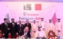 Minister of Commerce and Industry, H E Sheikh Faisal bin Thani bin Faisal Al Thani and Minister of Commerce of Pakistan, H E Jam Kamal Khan, with senior officials and representatives from both countries.