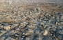 This aerial picture shows destroyed buildings in Gaza City's Al-Remal neighbourhood on October 23, 2025. (Photo by AFP)