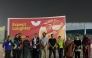 PISQ Principal Ch. Muhammad Afzal with staff and players at the event.