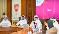 Officials during a press conference held at the QOC Headquarters.