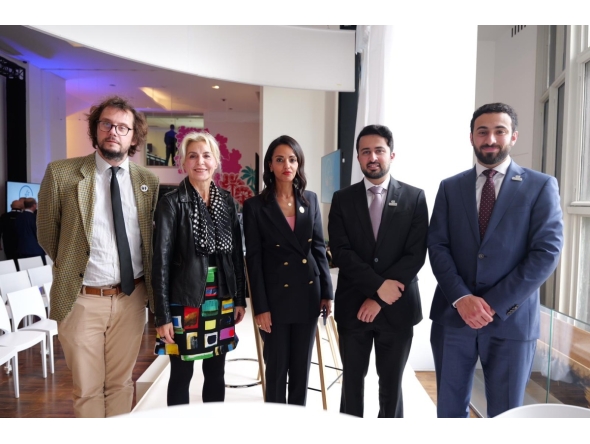 The QatarDebate team at Paris Peace Forum.