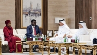 First Vice-Chairman of Qatar Chamber Mohamed bin Ahmed bin Twar Al Kuwari with South Sudan delegates