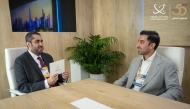 GCO Director Sheikh Jassim bin Mansour bin Jabor Al-Thani (right) during the interview. 