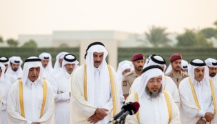 Amir performs Istisqa Prayer at Lusail Prayer ground
